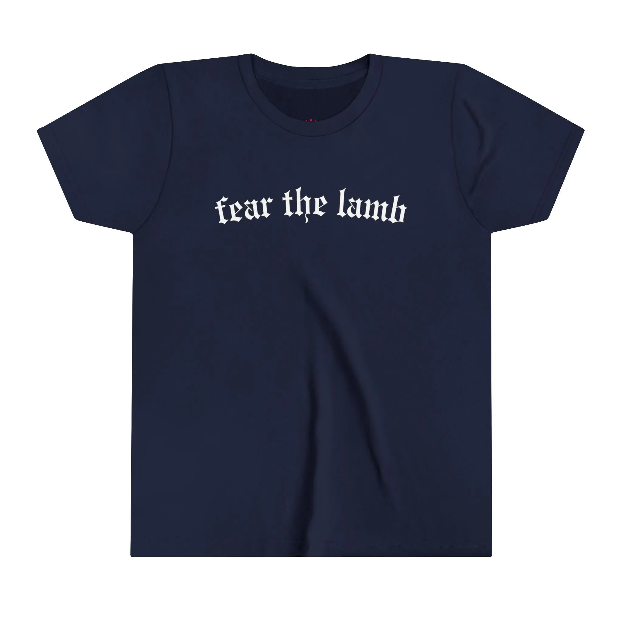 "Fear the Lamb Kids T-Shirt - Bold Faith Statement Youth Tee"