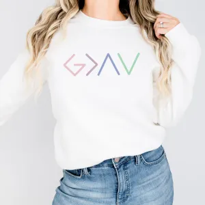"God is Greater than the Highs and Lows" Unisex Crewneck Sweatshirt