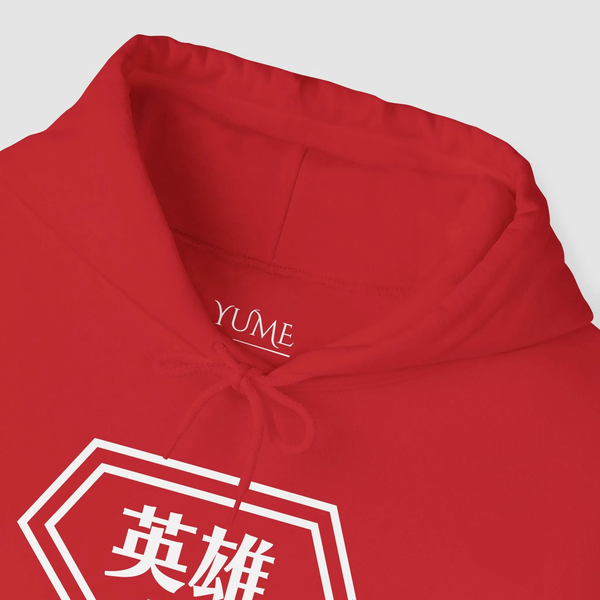 "Hero" - Japanese Kanji Hoodie, Superhero-Inspired Design