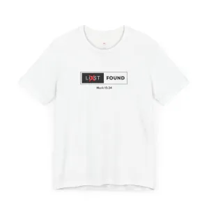 "Lost & Found Christian T-Shirt - Mark 15:24"