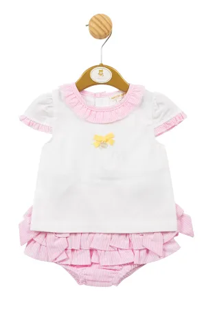 "Lucy" Striped Blouse & Bloomers