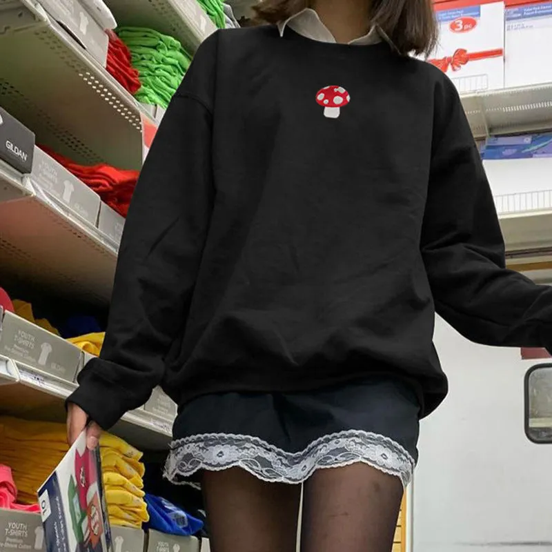 "MUSHROOM EMBROIDERY" SWEATSHIRT N030203