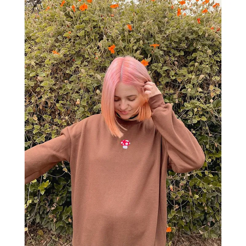 "MUSHROOM EMBROIDERY" SWEATSHIRT N030203