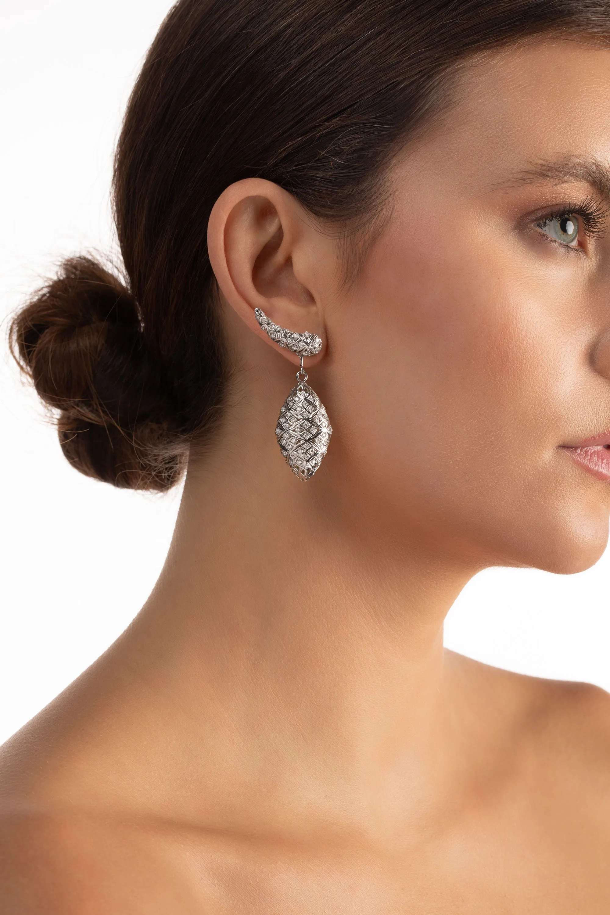 "Porta" Intertwined Drop Earrings