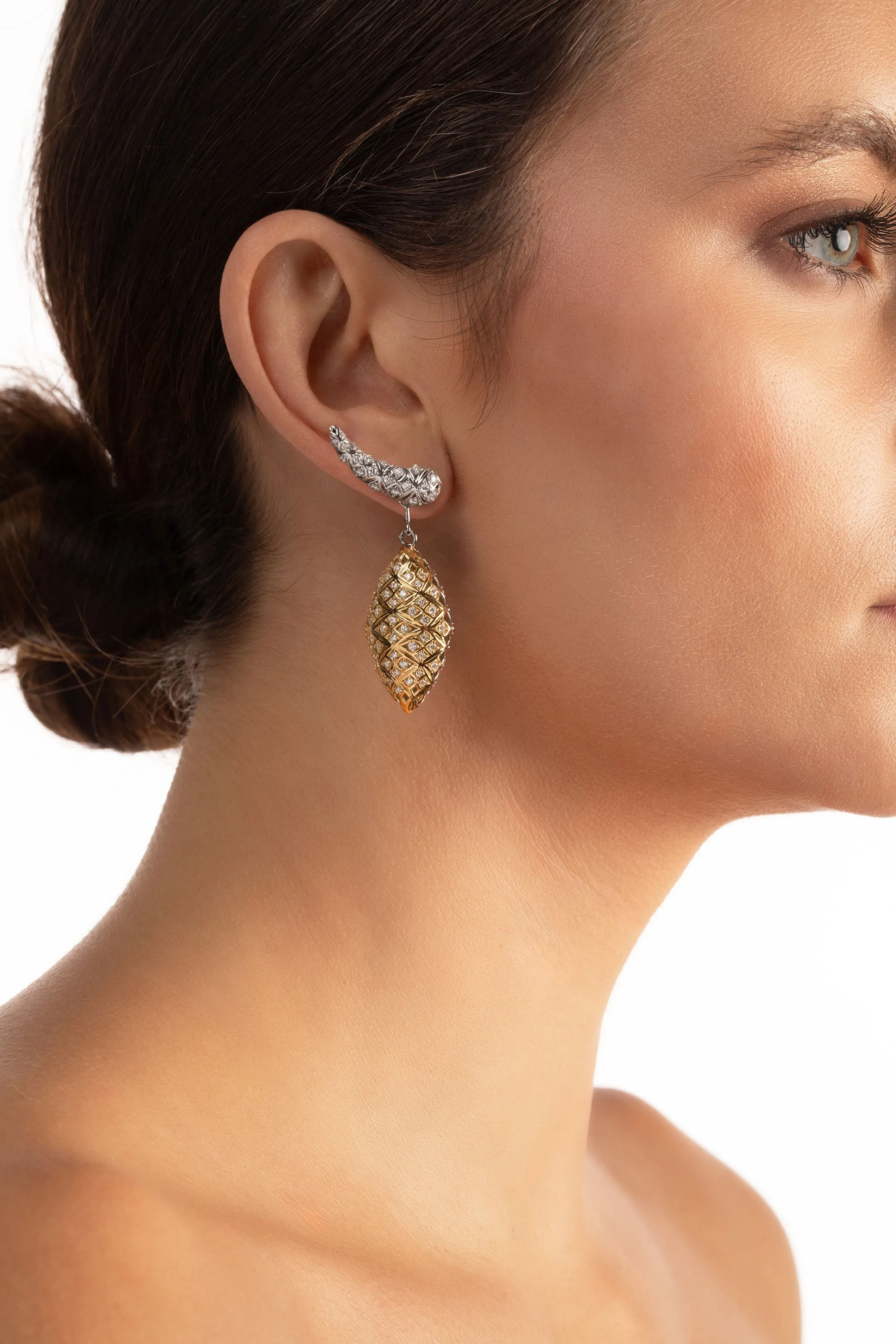 "Porta" Intertwined Drop Earrings