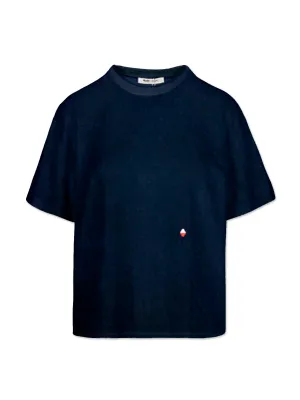 Raff Collective - Jean Terry Towelling Oversized T-Shirt - Navy