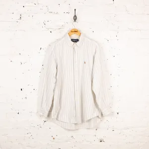 Ralph Lauren Yarmouth Striped Shirt - White - XL
