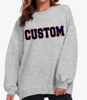 Raw Edge Neck Sweatshirt