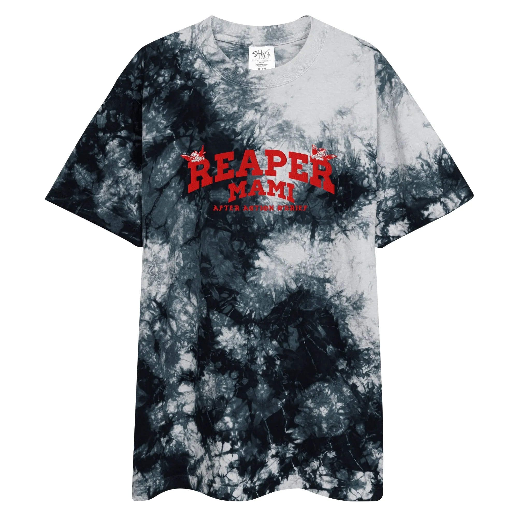 Reaper Mami  Ladies Oversized tie-dye Tee
