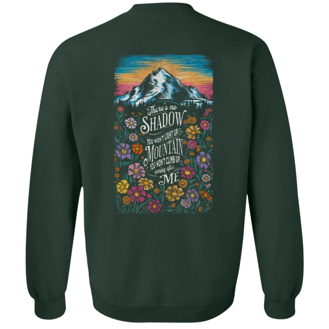 Reckless Love Flower Crewneck Front & Back- Christian Worship - Gildan