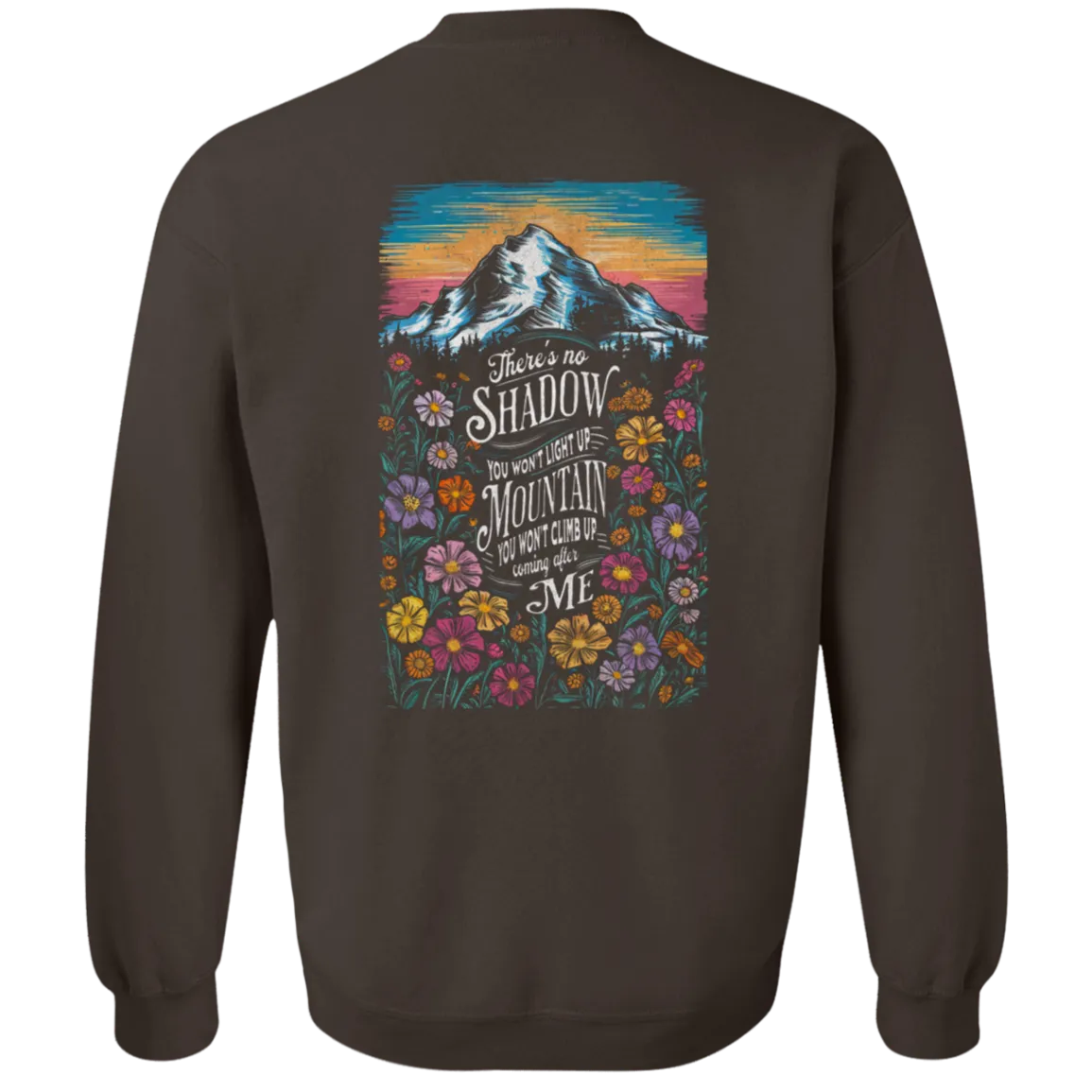 Reckless Love Flower Crewneck Front & Back- Christian Worship - Gildan