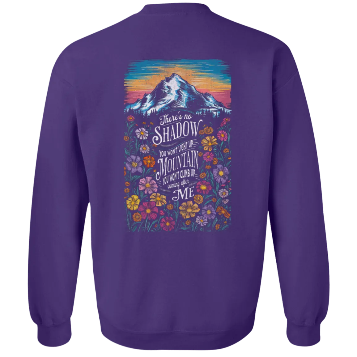Reckless Love Flower Crewneck Front & Back- Christian Worship - Gildan