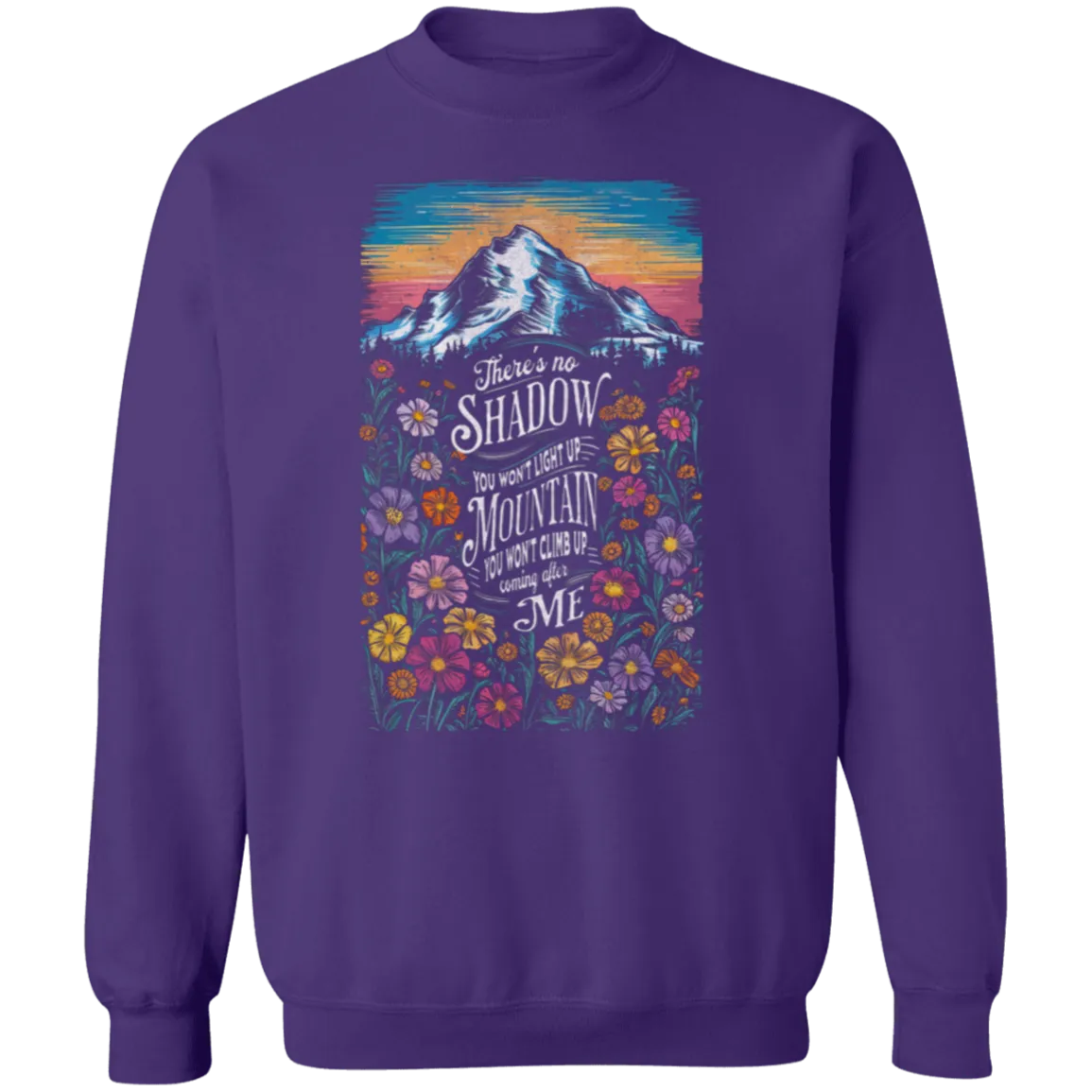 Reckless Love Flower Crewneck Front Only - Christian Worship - Gildan