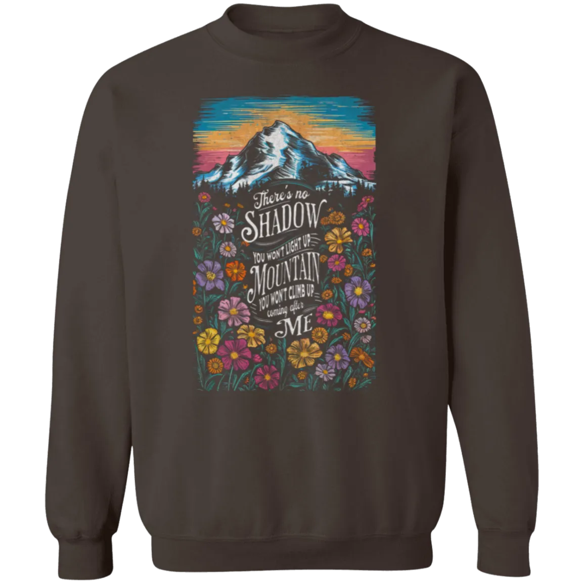 Reckless Love Flower Crewneck Front Only - Christian Worship - Gildan