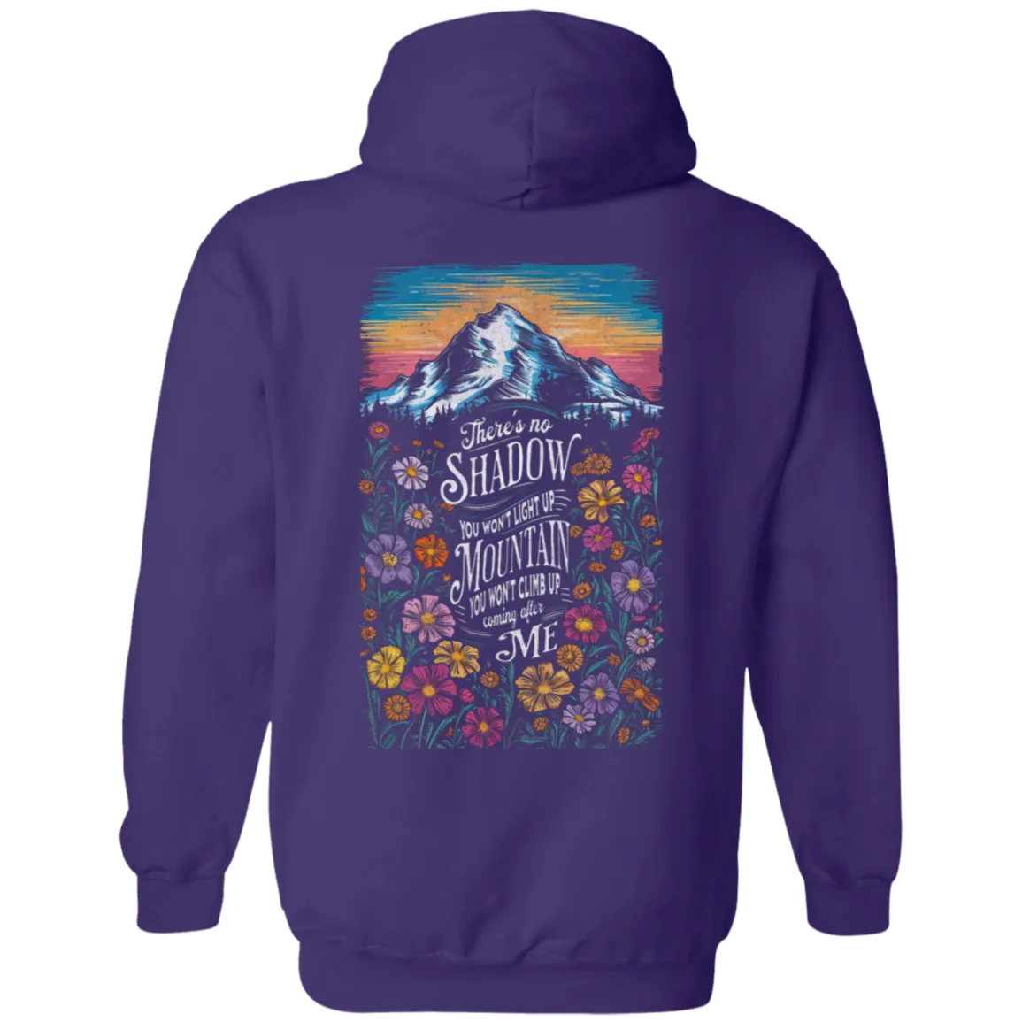 Reckless Love Flower Hoodie Front & Back - Christian Worship - Gildan