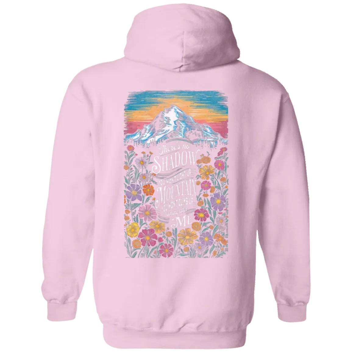 Reckless Love Flower Hoodie Front & Back - Christian Worship - Gildan