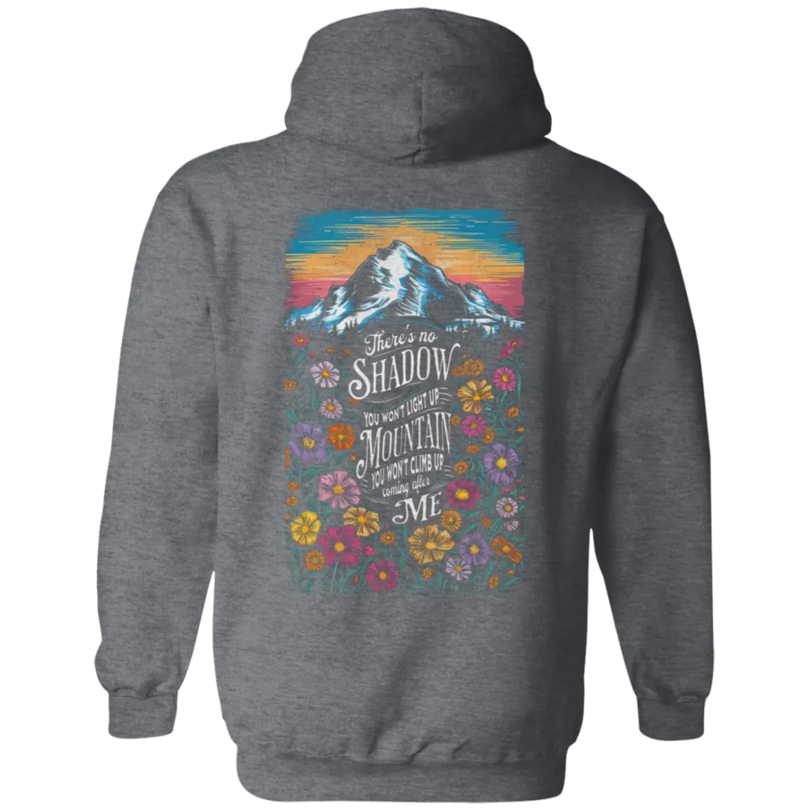 Reckless Love Flower Hoodie Front & Back - Christian Worship - Gildan