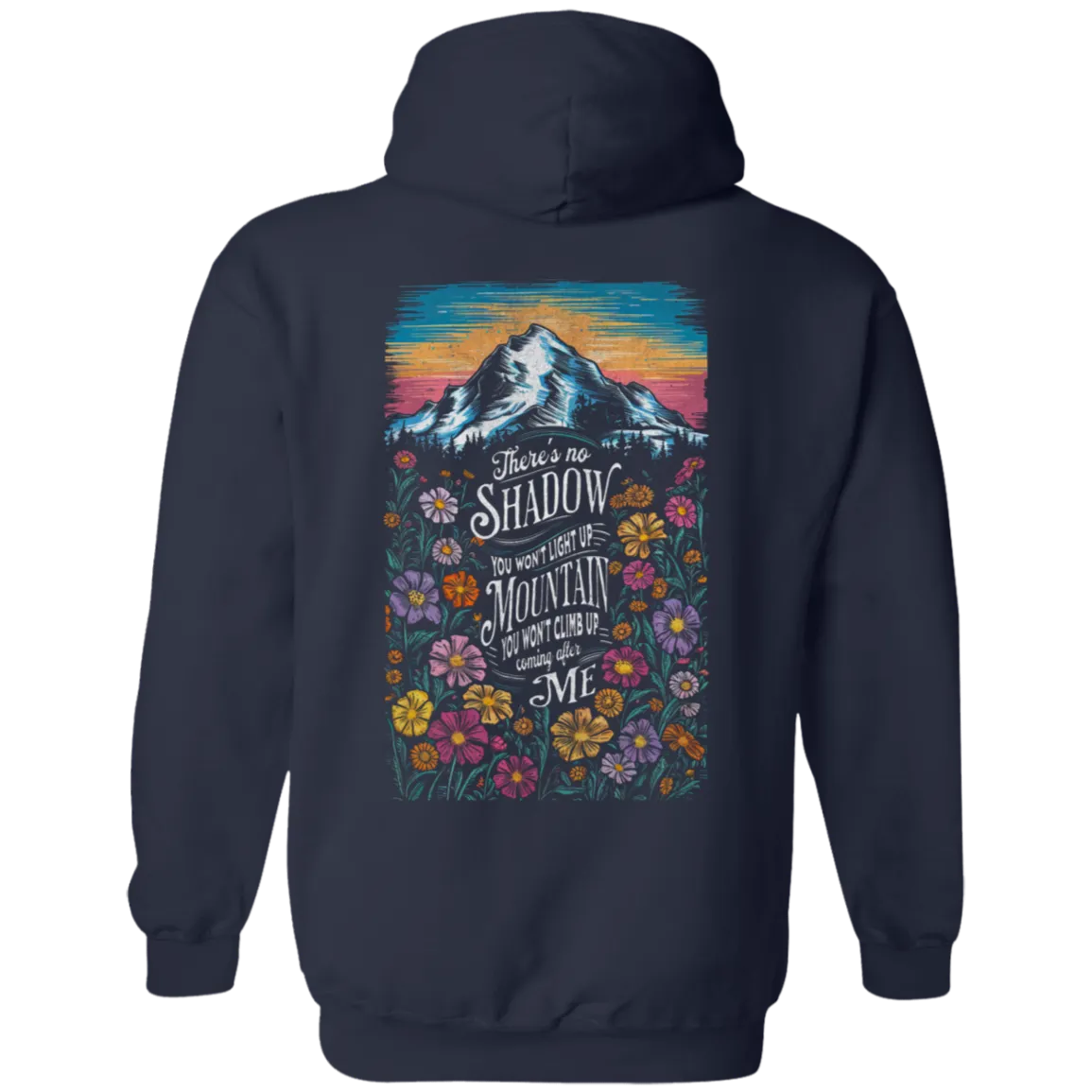 Reckless Love Flower Hoodie Front & Back - Christian Worship - Gildan