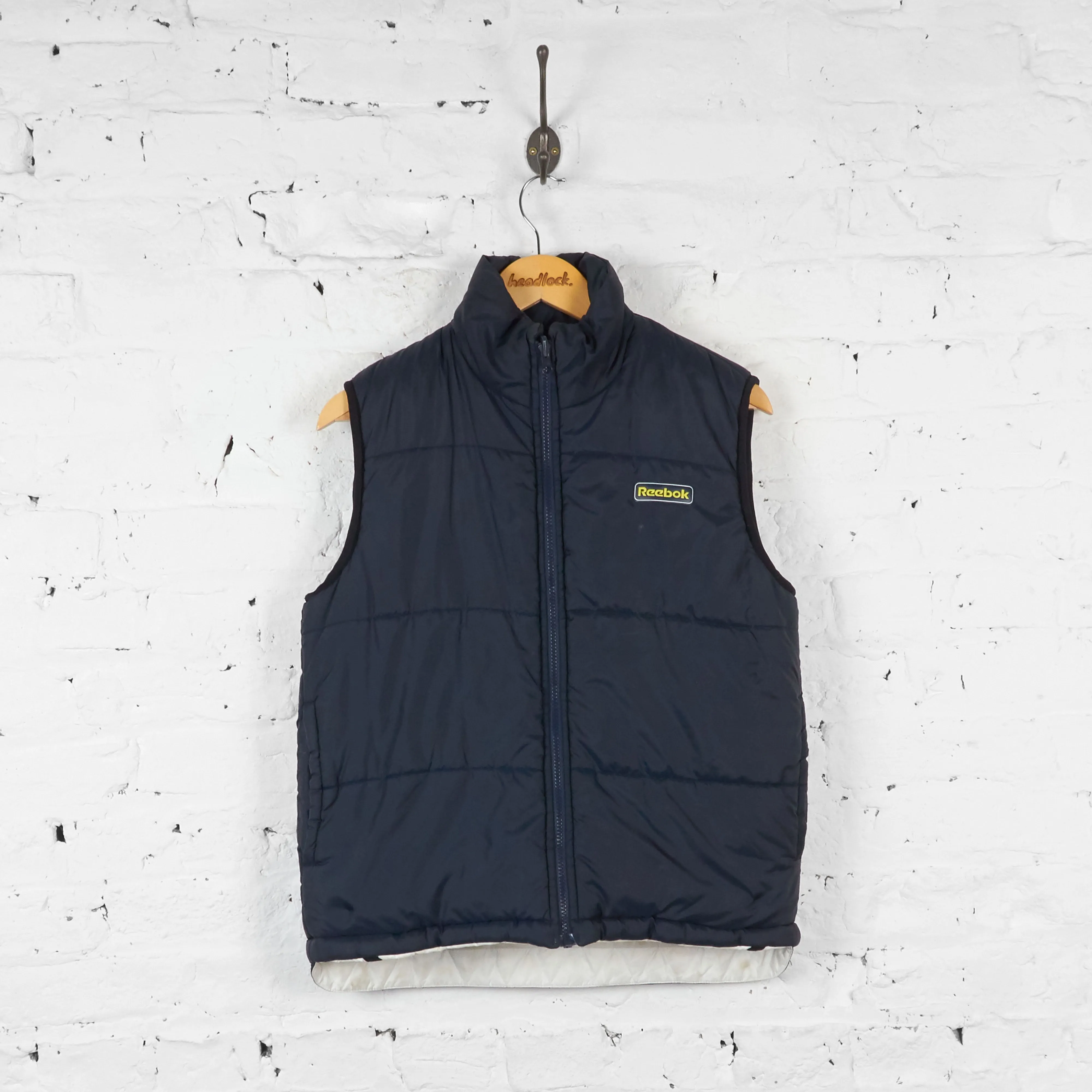 Reebok Bodywarmer Gilet Jacket - Blue/White - S