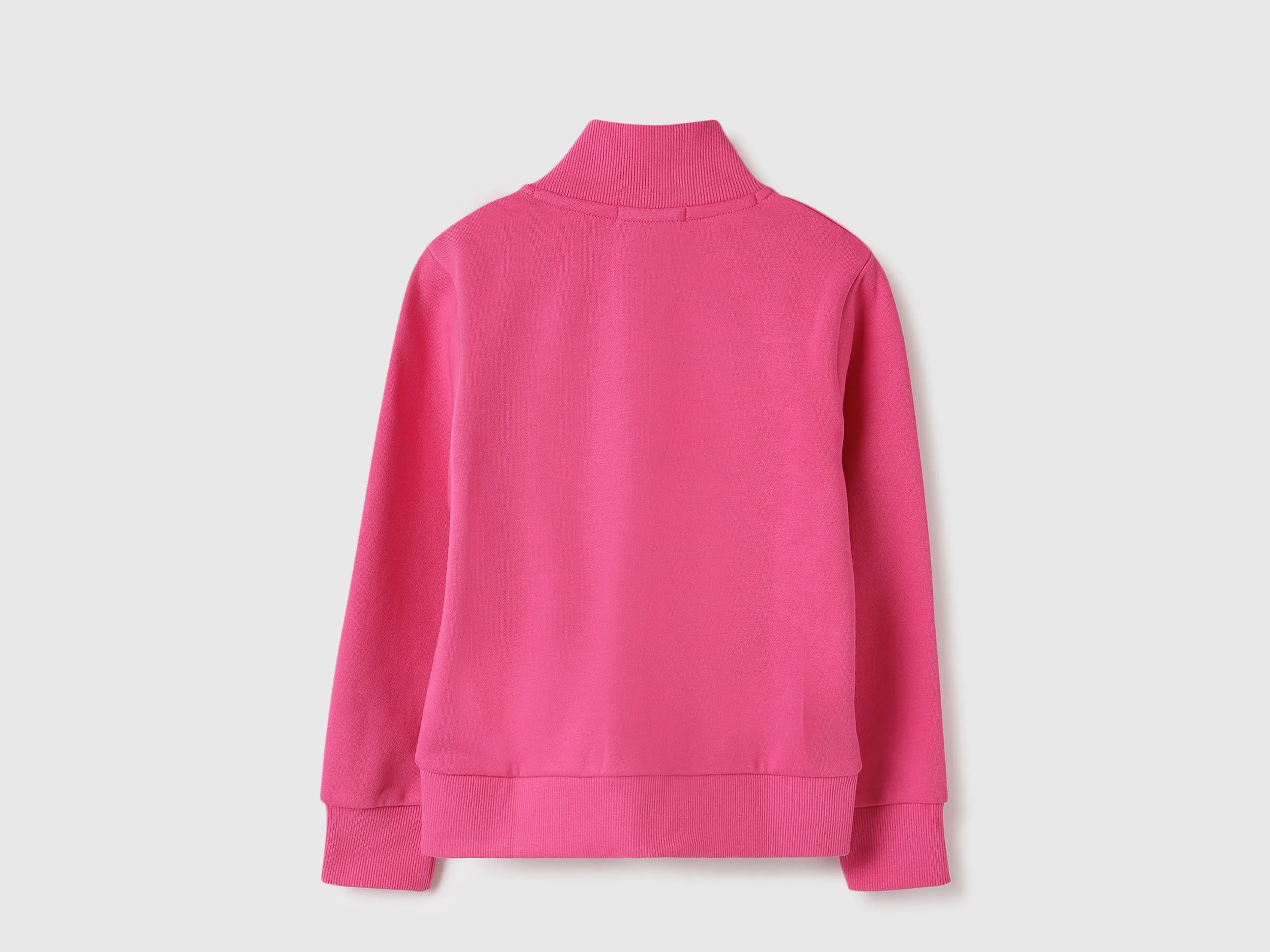 Regular Fit High Neck Embossed Sweatshirts
