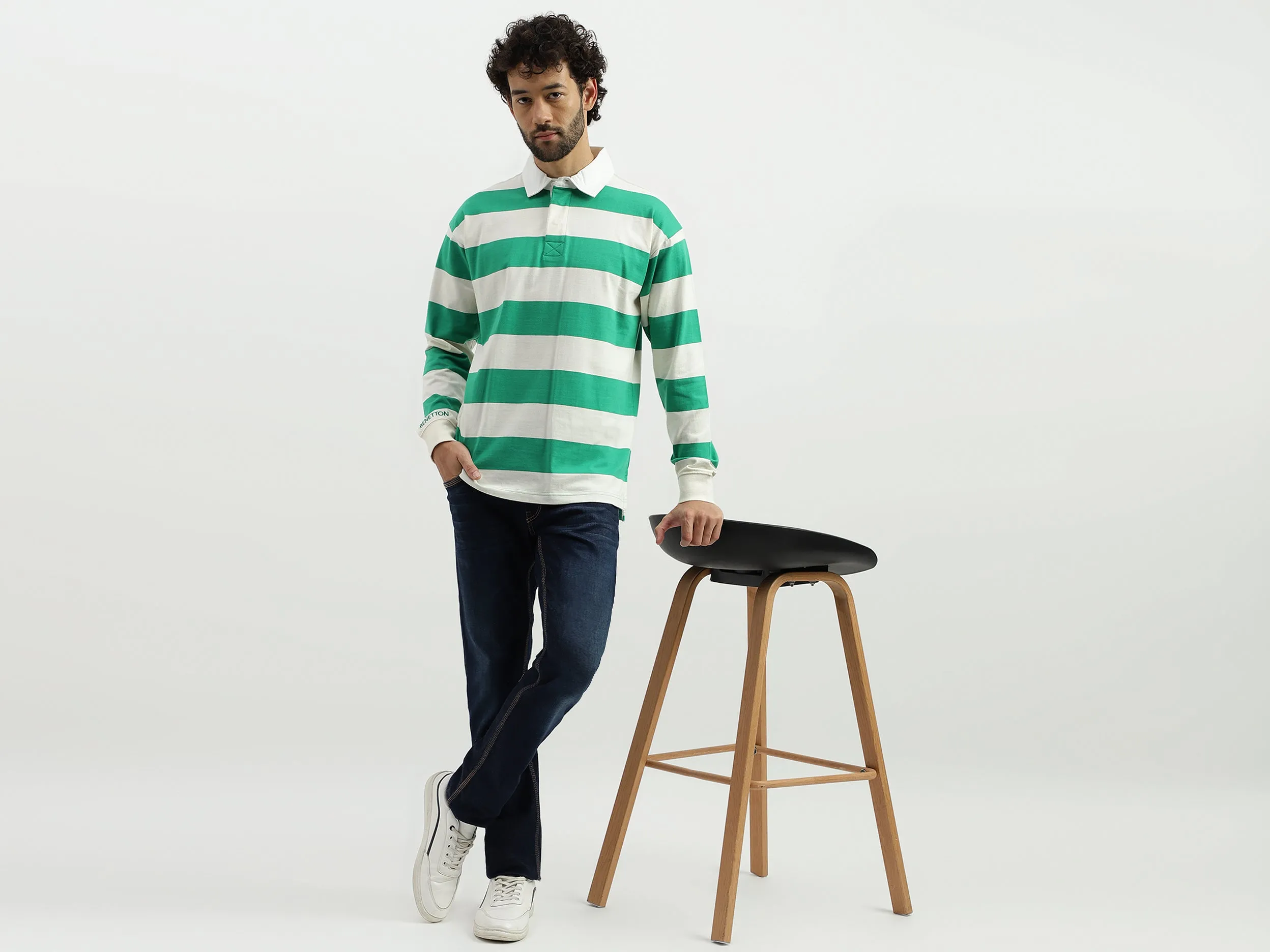 Regular Polo Neck Striped T-shirts