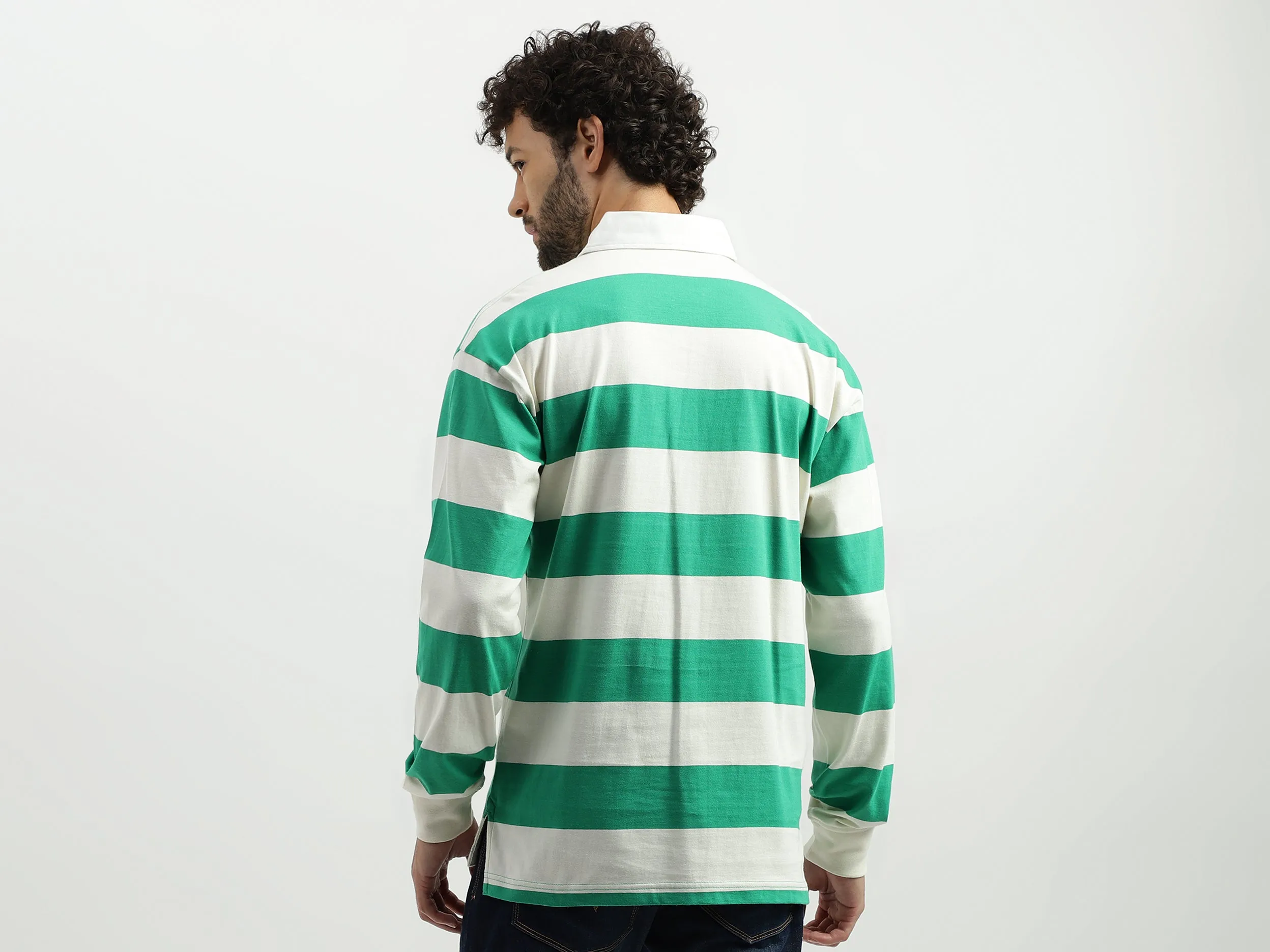 Regular Polo Neck Striped T-shirts