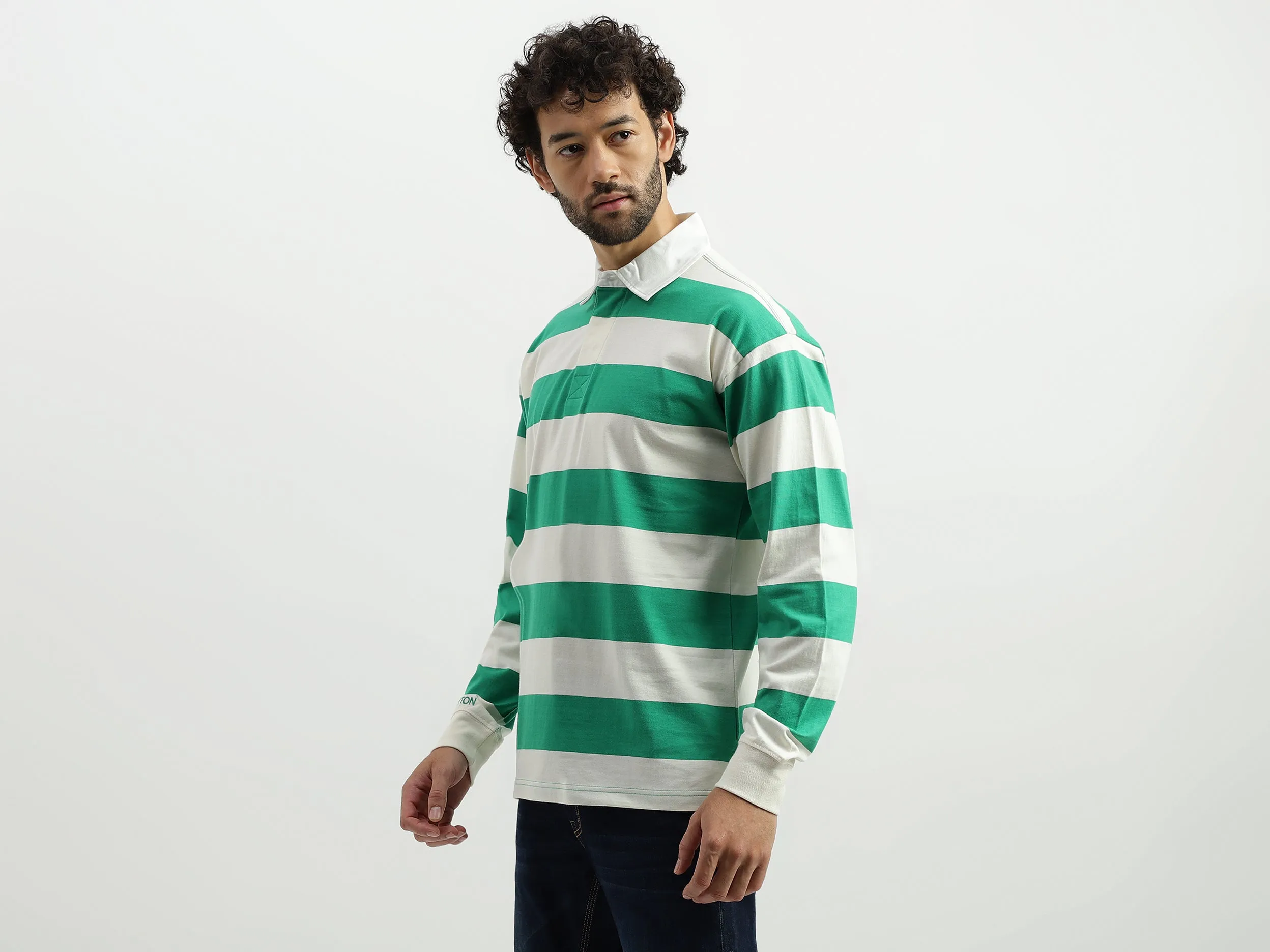 Regular Polo Neck Striped T-shirts