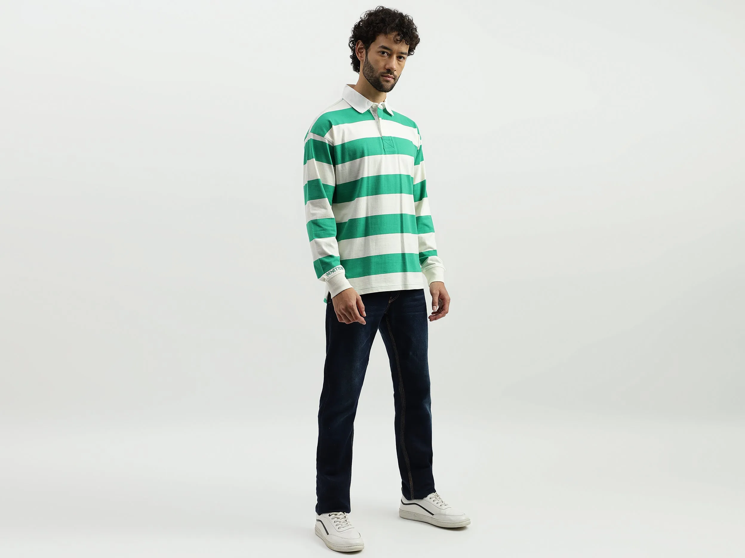 Regular Polo Neck Striped T-shirts