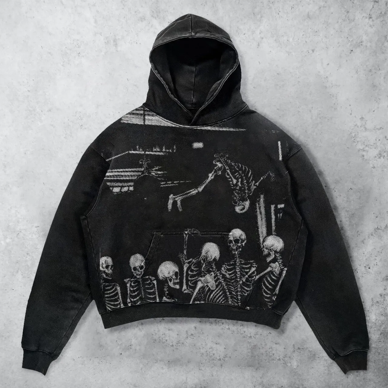 Retro Hip Hop Casual Fashion Hoodie