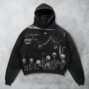 Retro Hip Hop Casual Fashion Hoodie