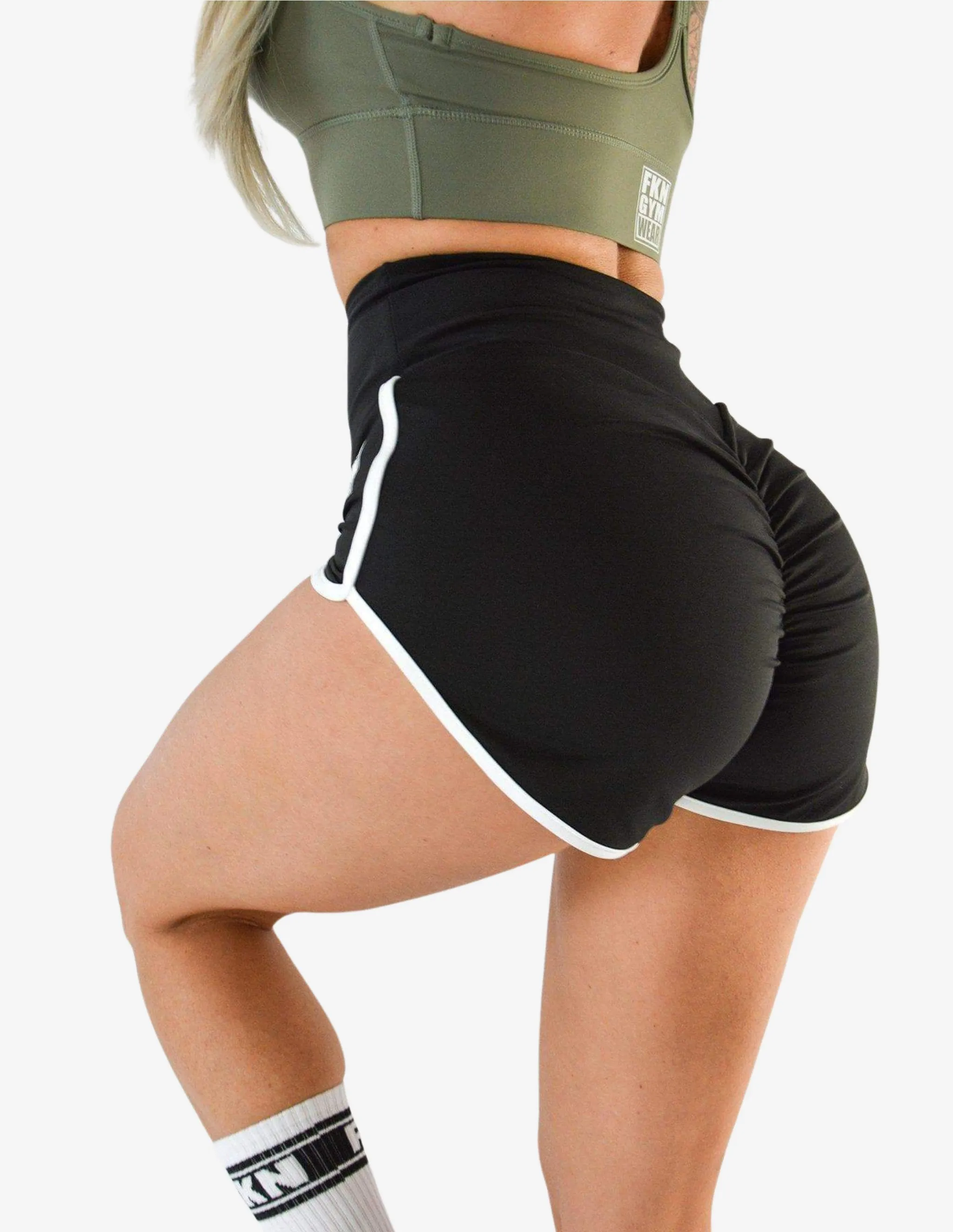 Retro Scrunch Bum Gym Shorts