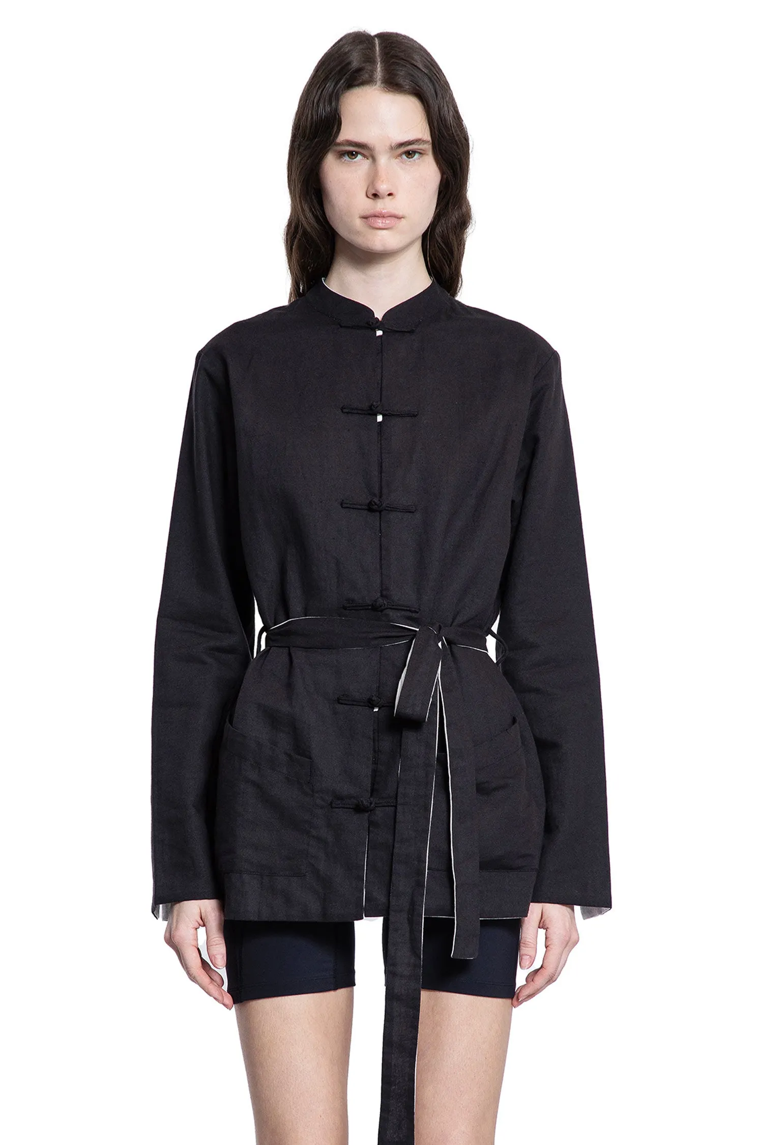 Reversible Mandarin Jacket in Hemp