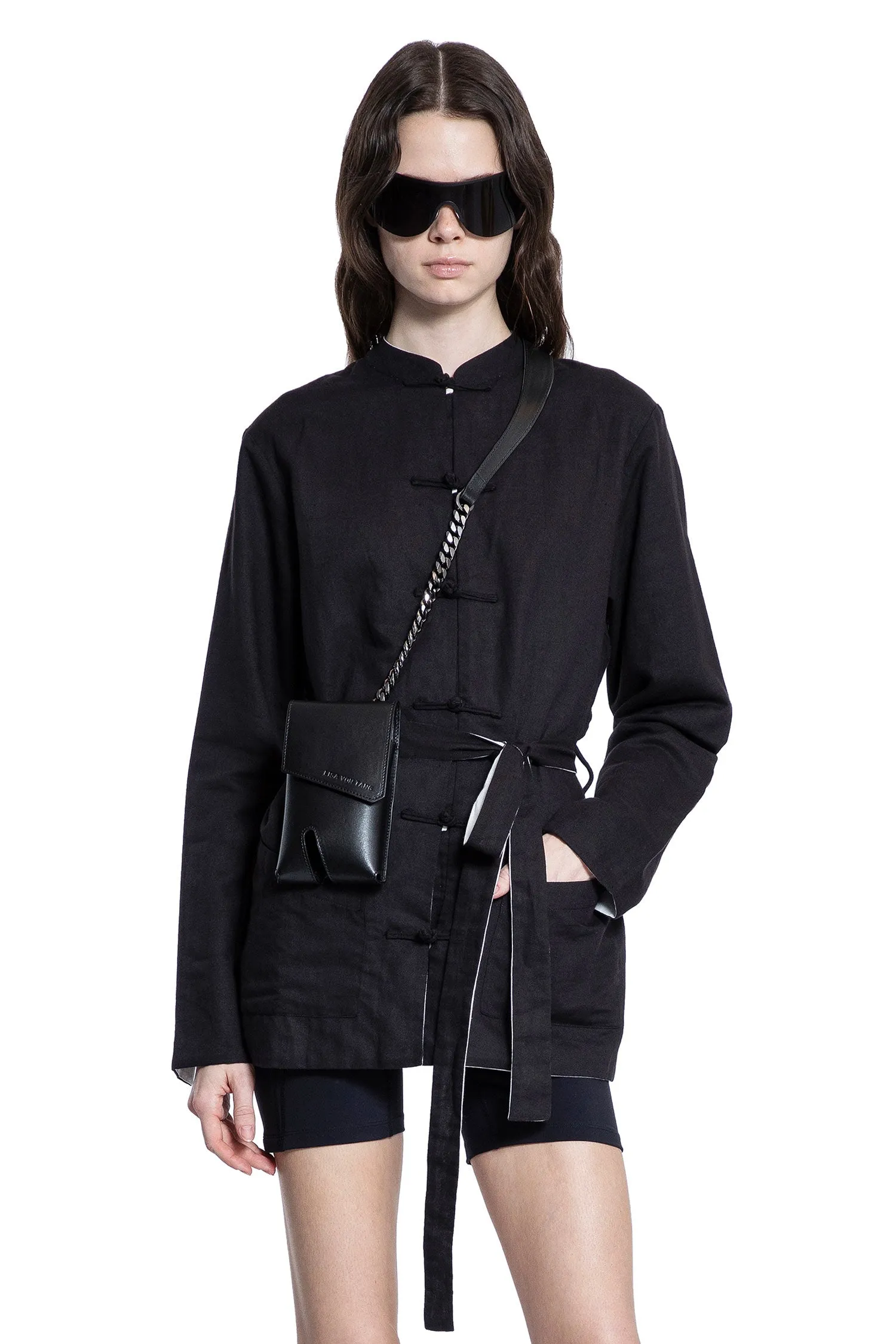 Reversible Mandarin Jacket in Hemp