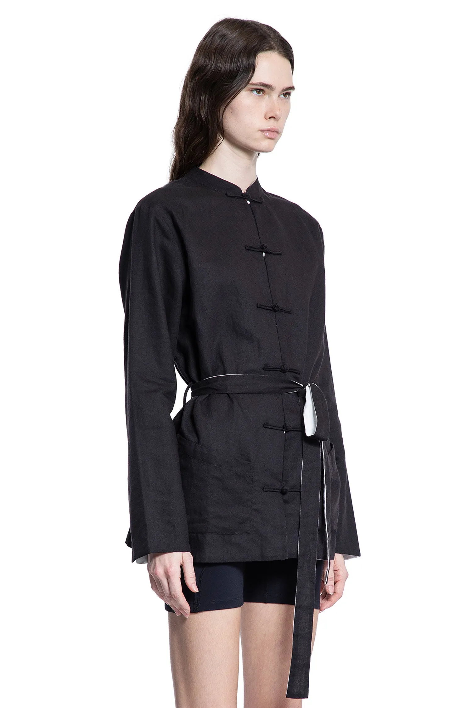 Reversible Mandarin Jacket in Hemp
