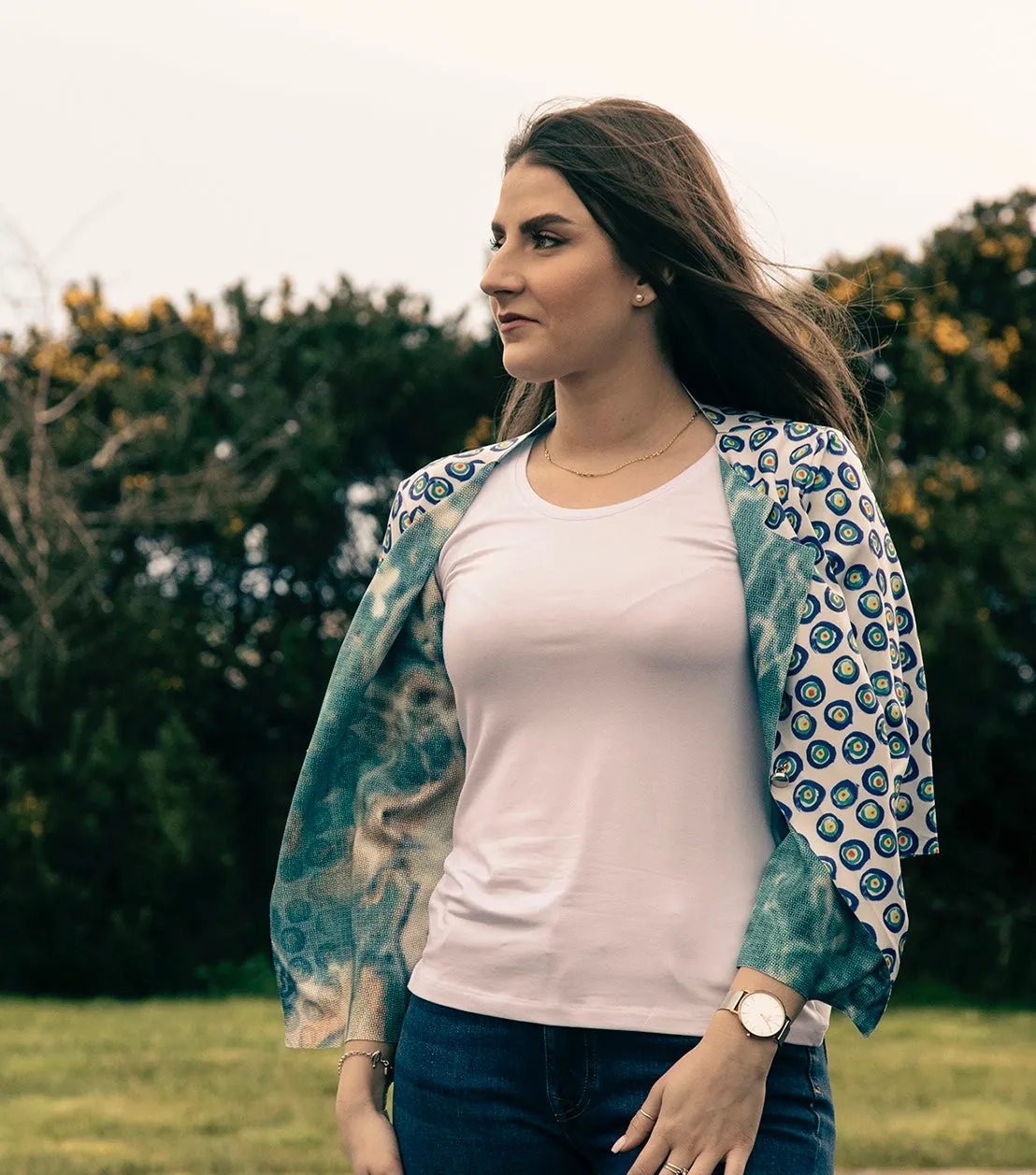 Reversible Marble/Circles Jacket