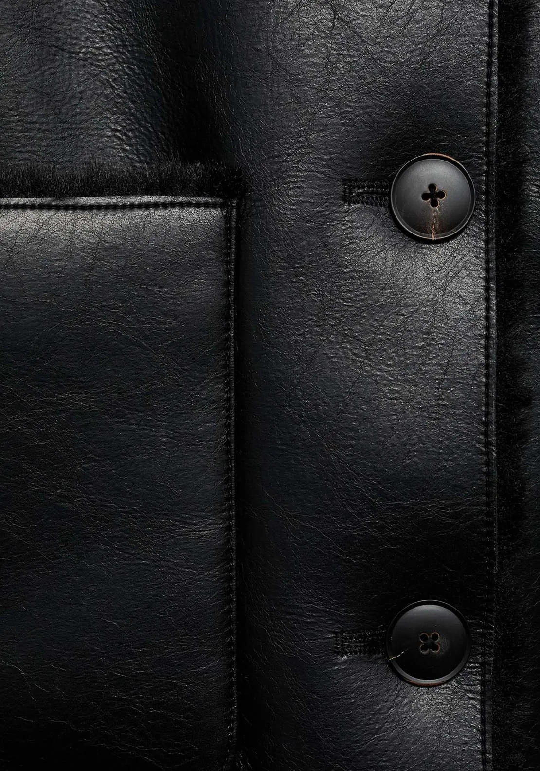 Reversible quilted jacket - Black