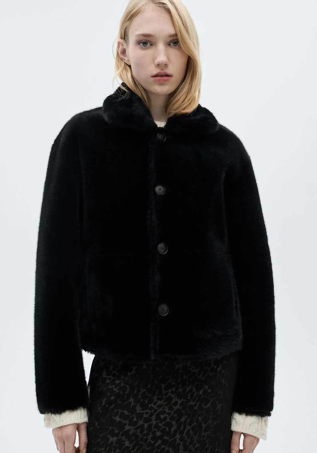 Reversible quilted jacket - Black