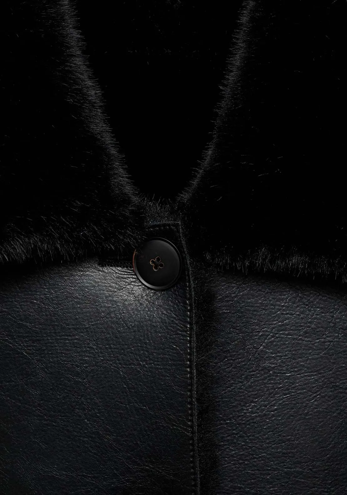Reversible quilted jacket - Black