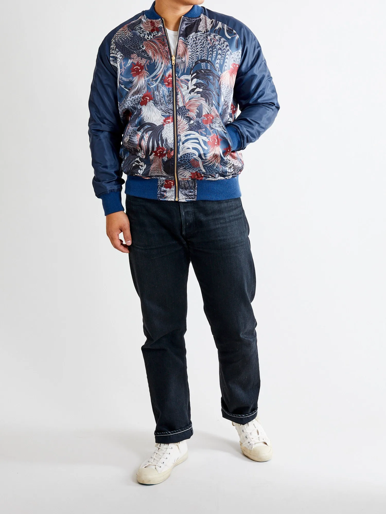 Reversible Souvenir Jacket in Navy