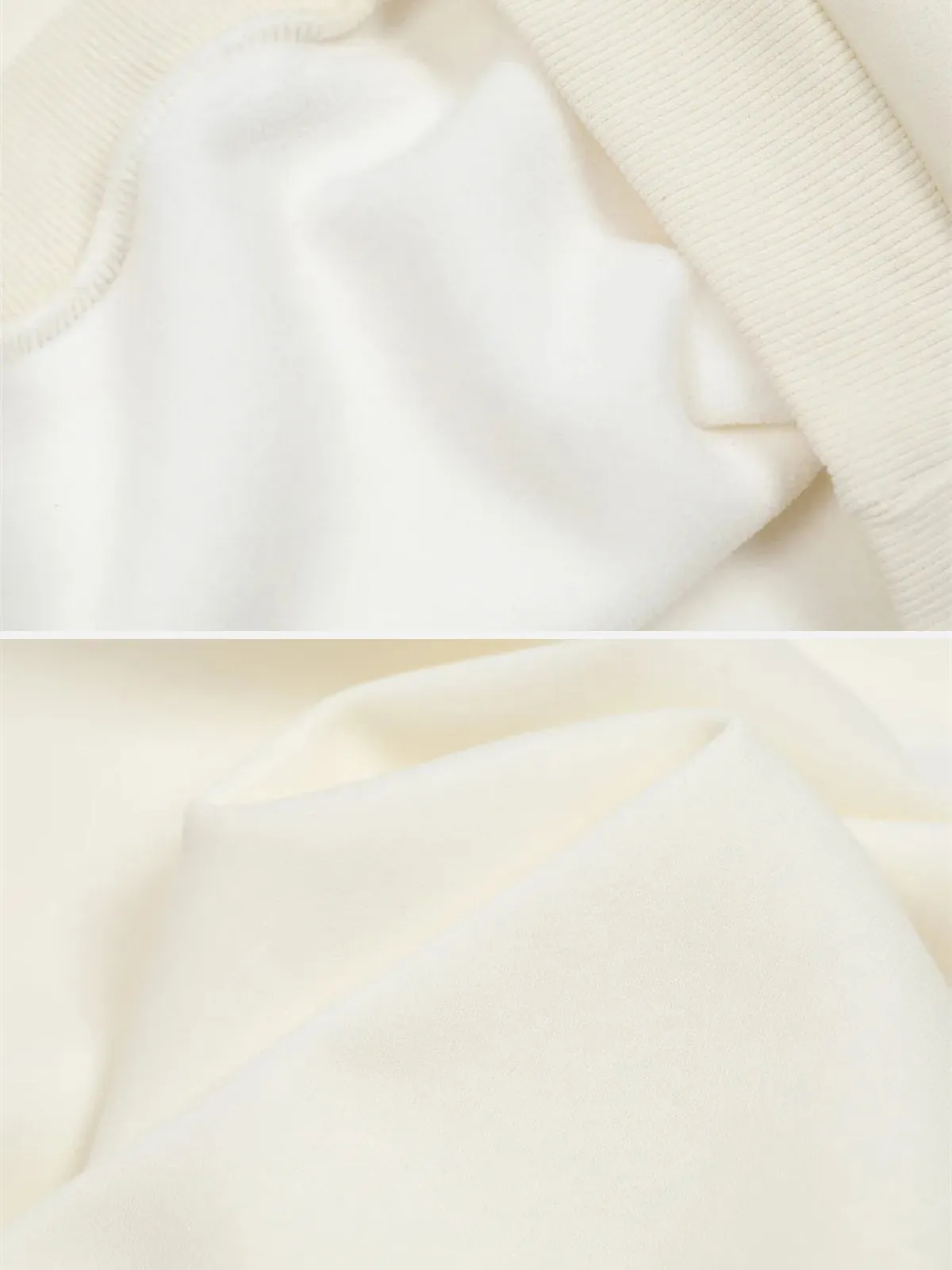 Rimiro - Contrast Paneled Embroidery Sweatshirt