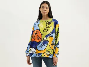 Round Neck Printed Sweatshirts
