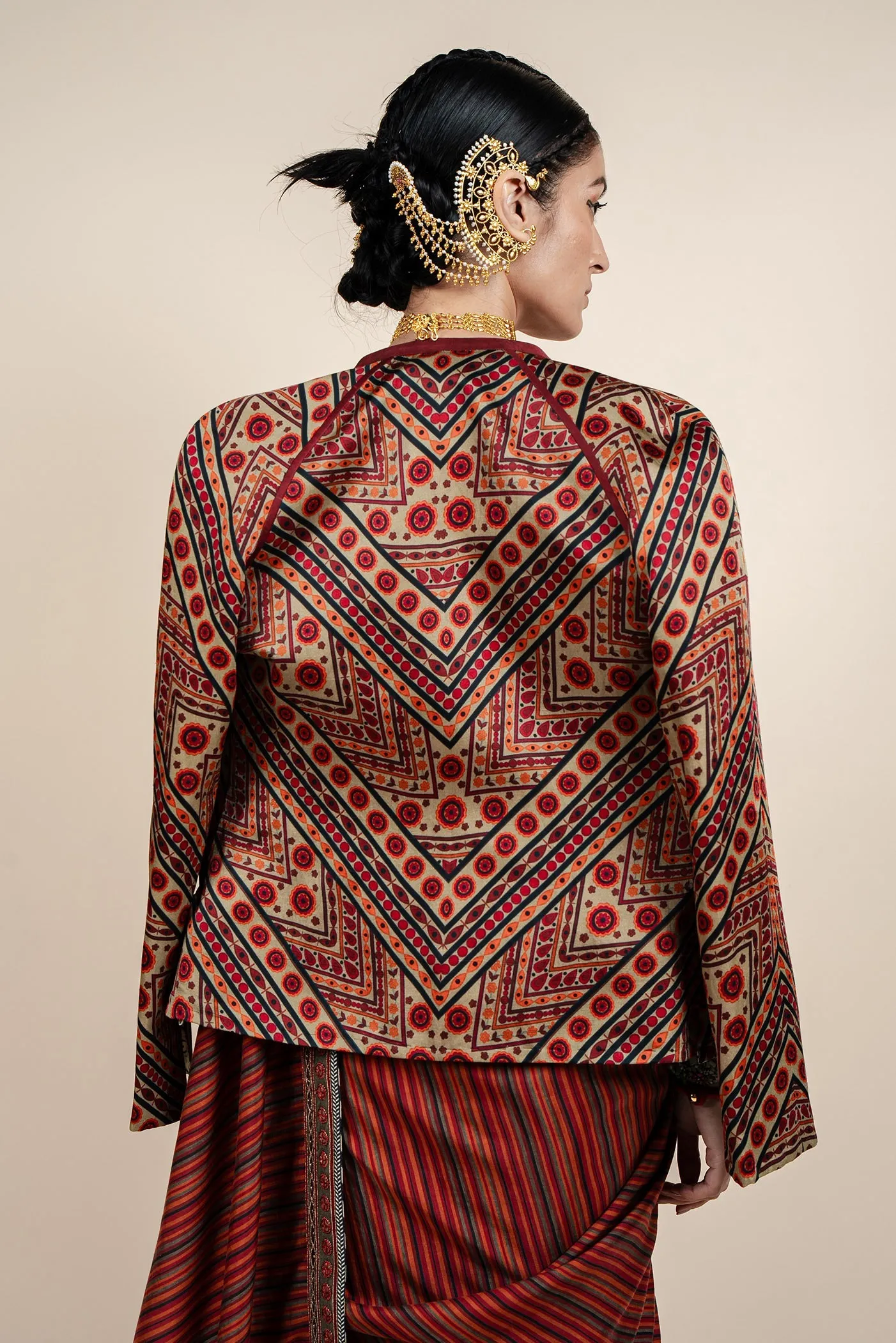 Rust Red Reversible Ika Jacket