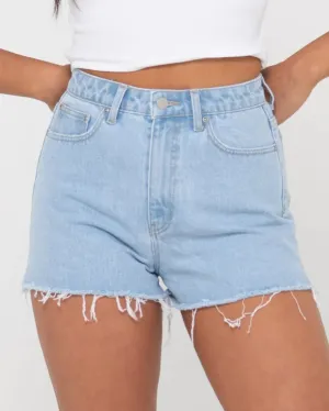 Rusty Penny Kick Sky Blue Flare Denim Short WKL0683