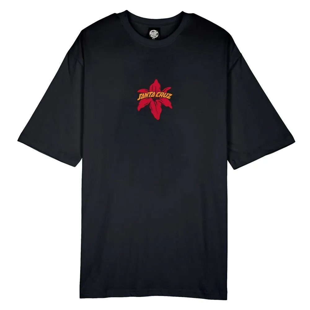 Santa Cruz Womens T-Shirt Wooten Bionic Oversized - Black