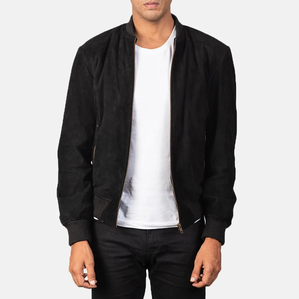Savvy Leather Bomber Jacket