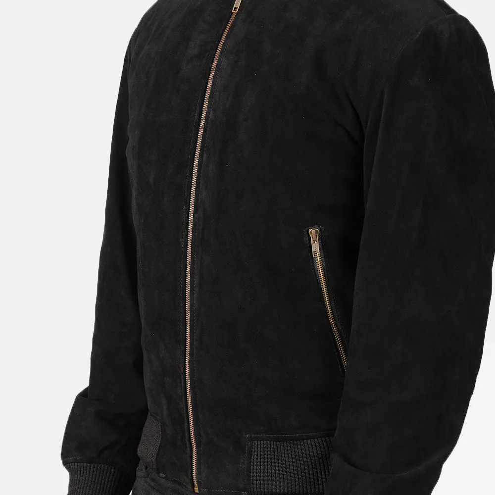 Savvy Leather Bomber Jacket