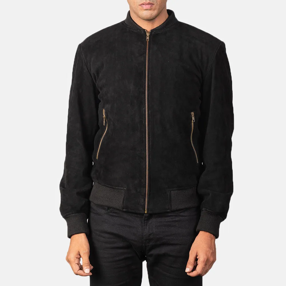 Savvy Leather Bomber Jacket