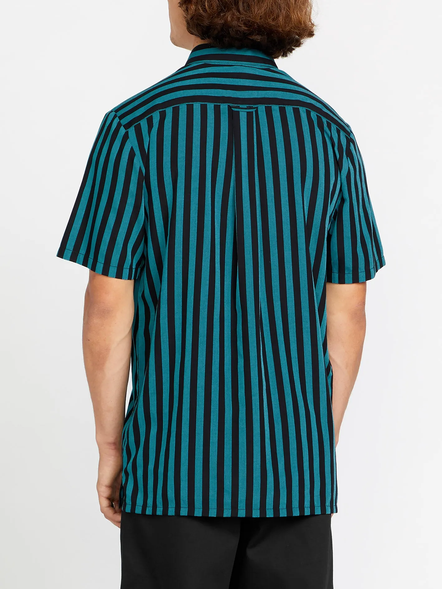 Schroff X Volcom Stripe Shirt - Dusty Aqua