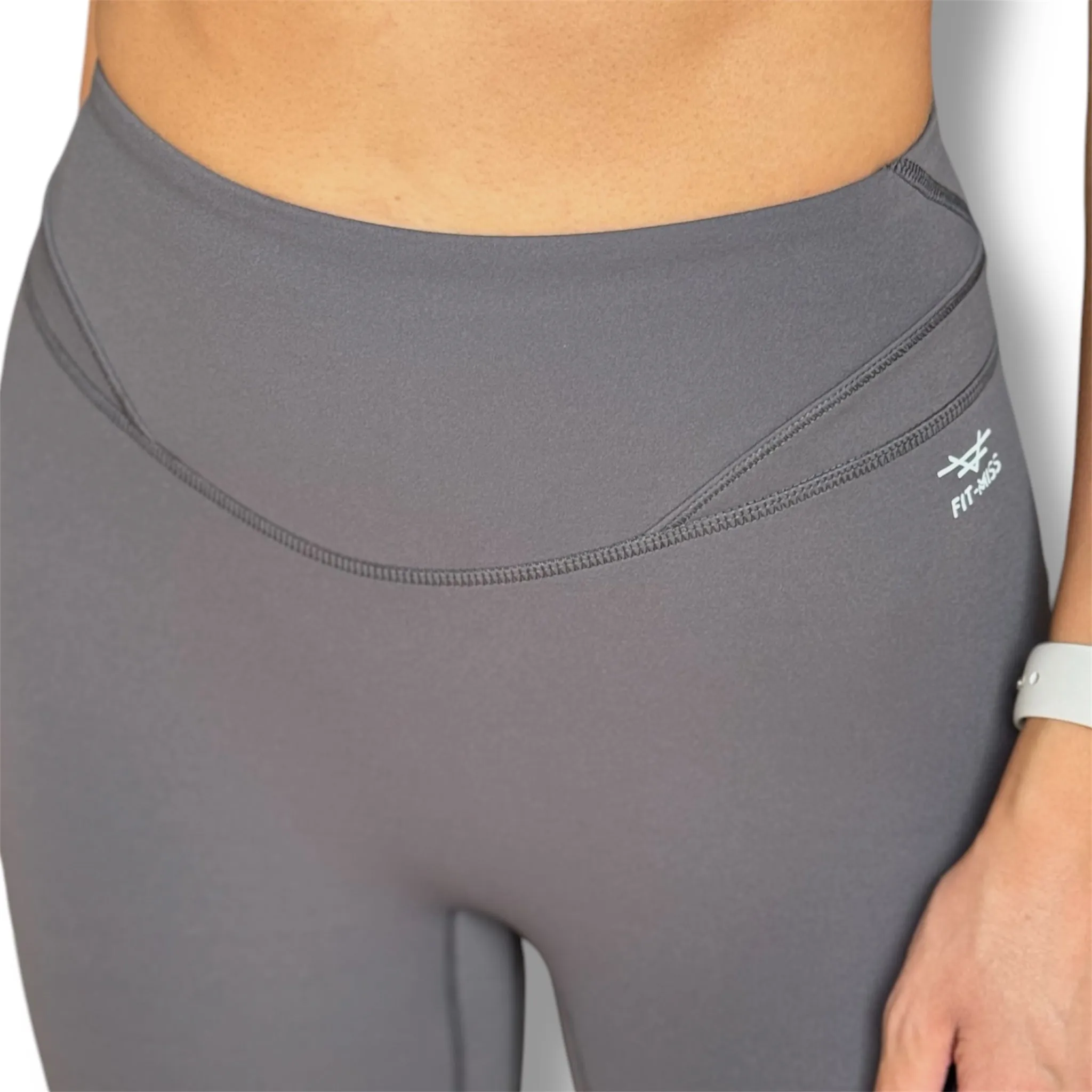 Sculpt High Waisted Biker Shorts - Graphite Grey