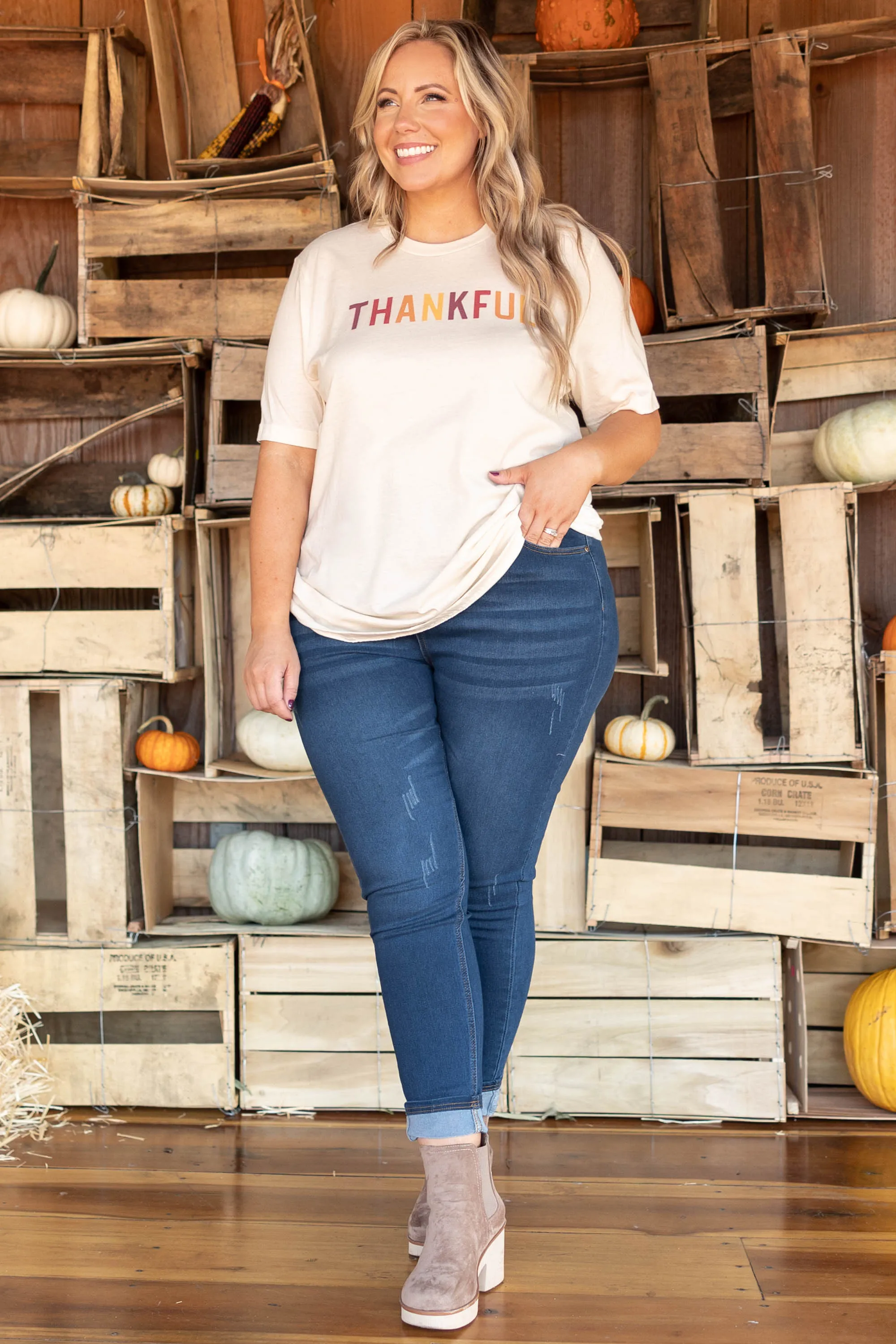 Season Of Thanks Tee, Natural